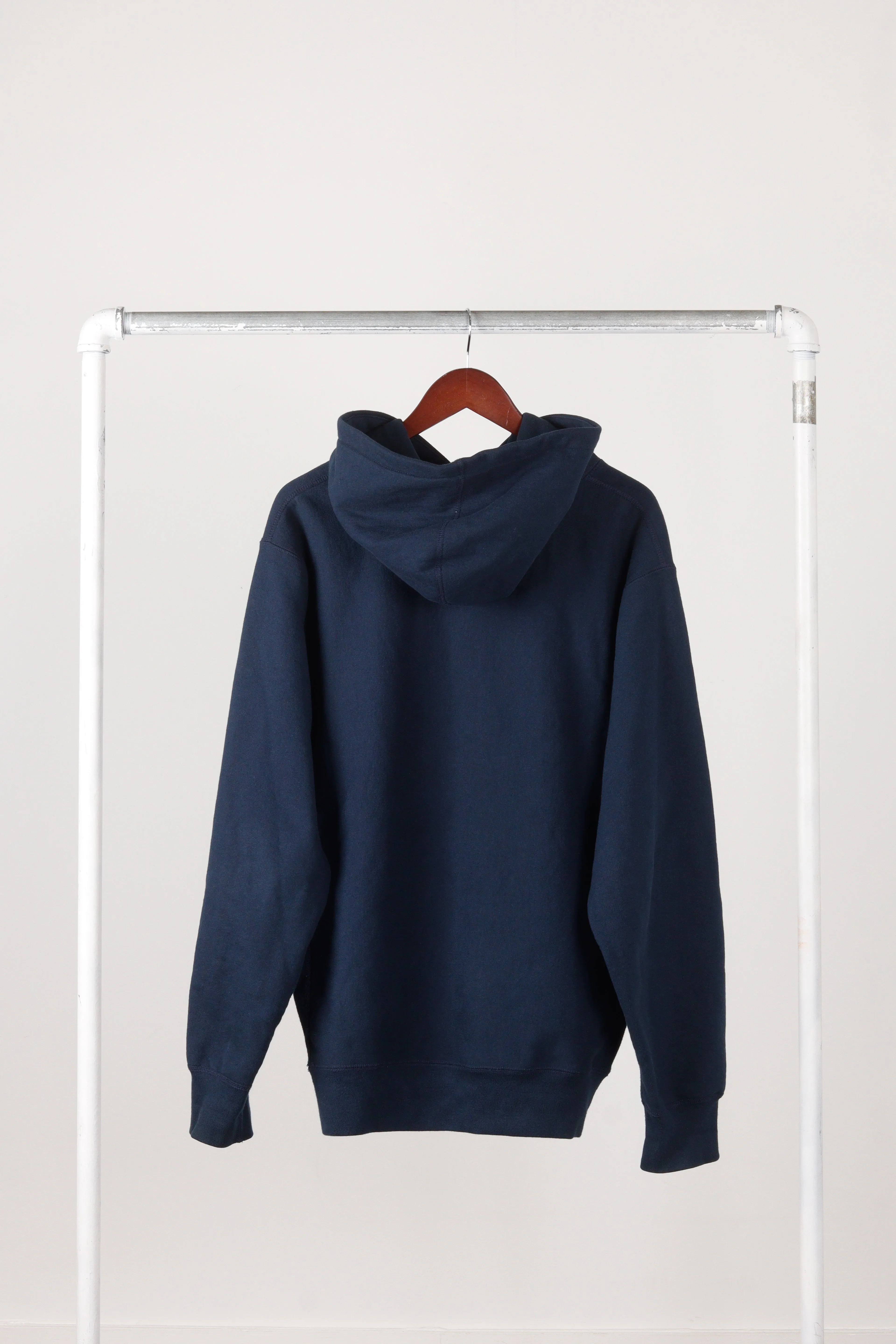 Supreme FW19 'Paisley Box Logo' Hooded Sweatshirt Navy (2019)