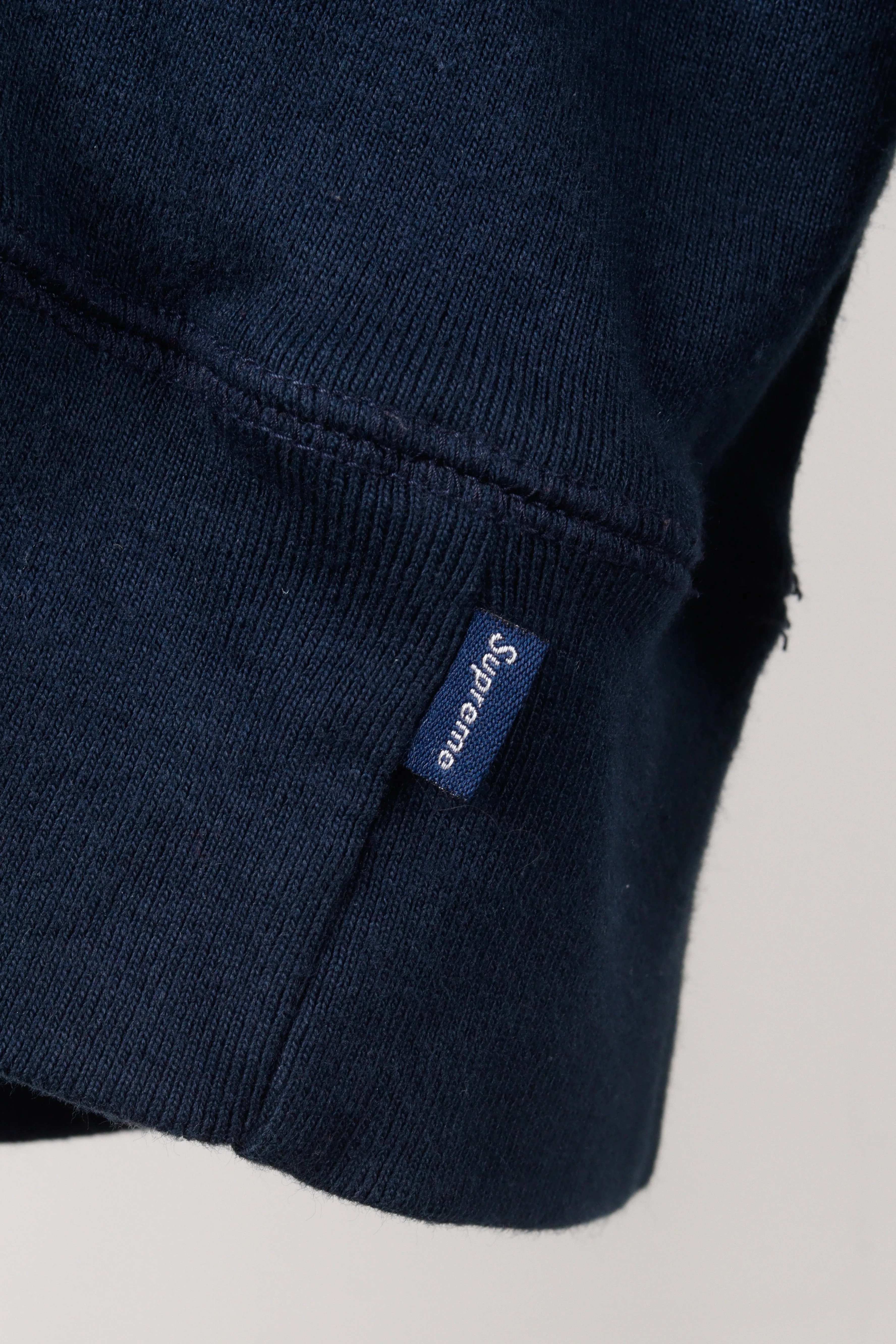 Supreme FW19 'Paisley Box Logo' Hooded Sweatshirt Navy (2019)