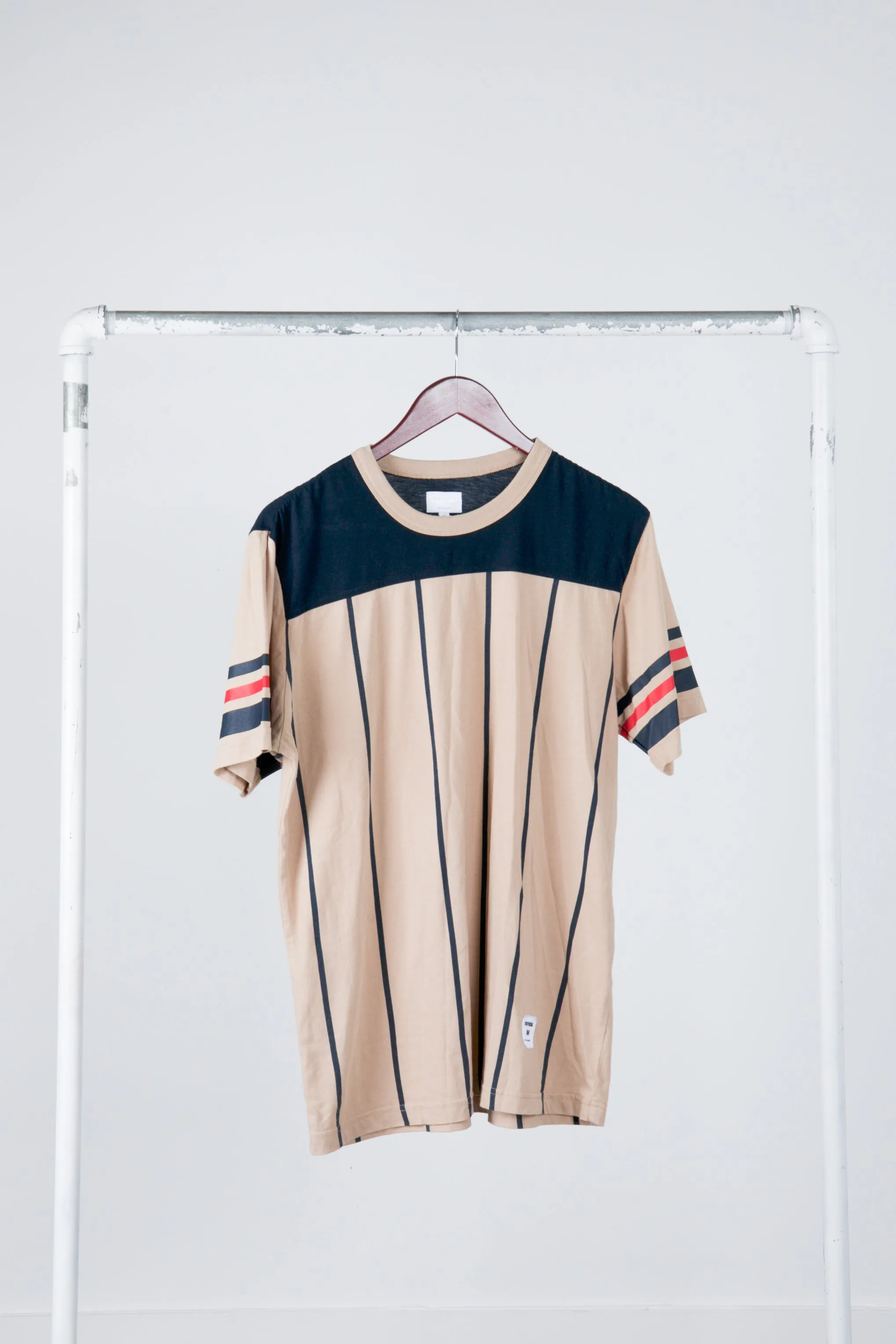 Supreme SS17 'Pinstripe Football' S/S Top Tan (2017)