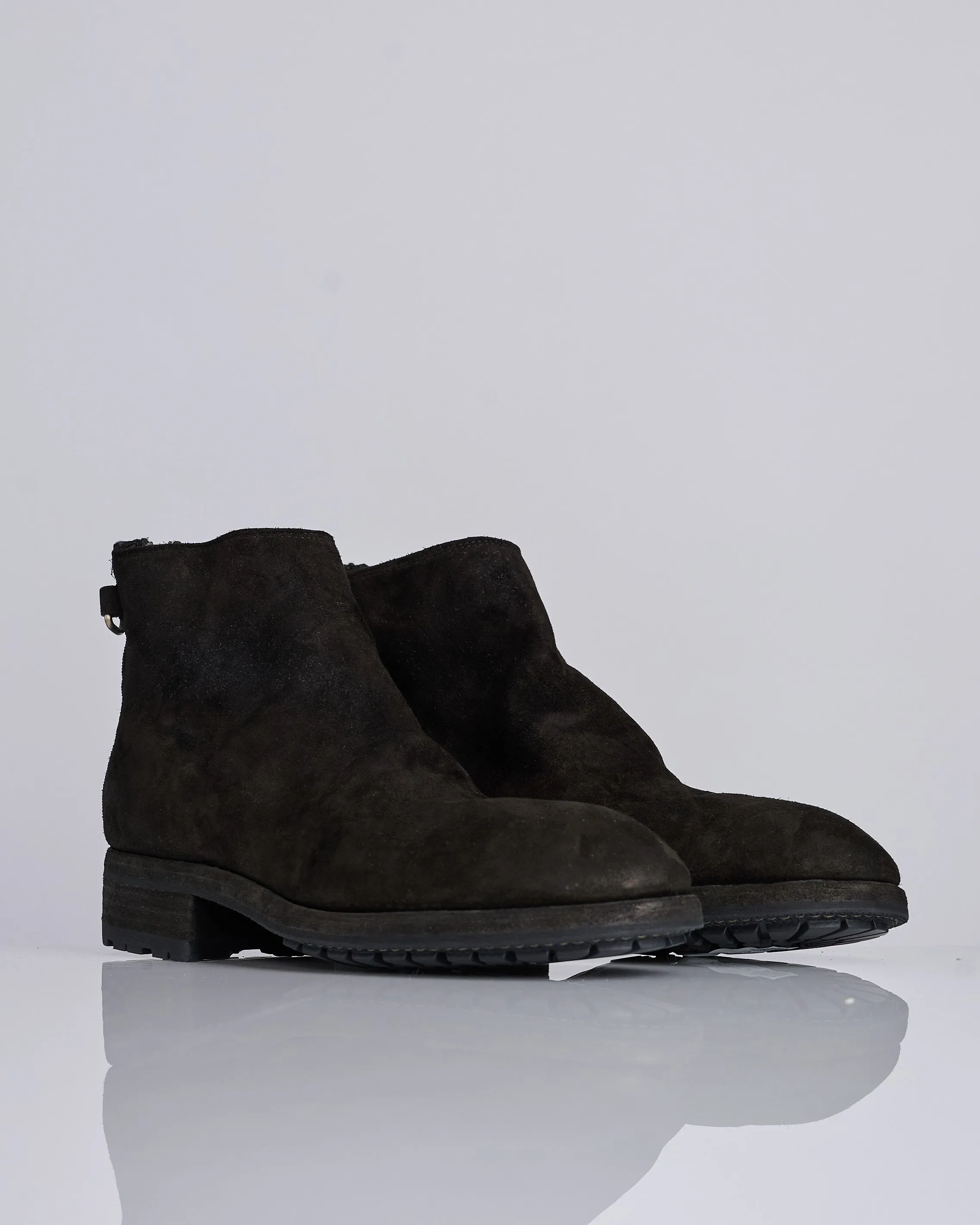 UNDERCOVER Guidi UC1E4F01 Eyelet Zip Boot Black