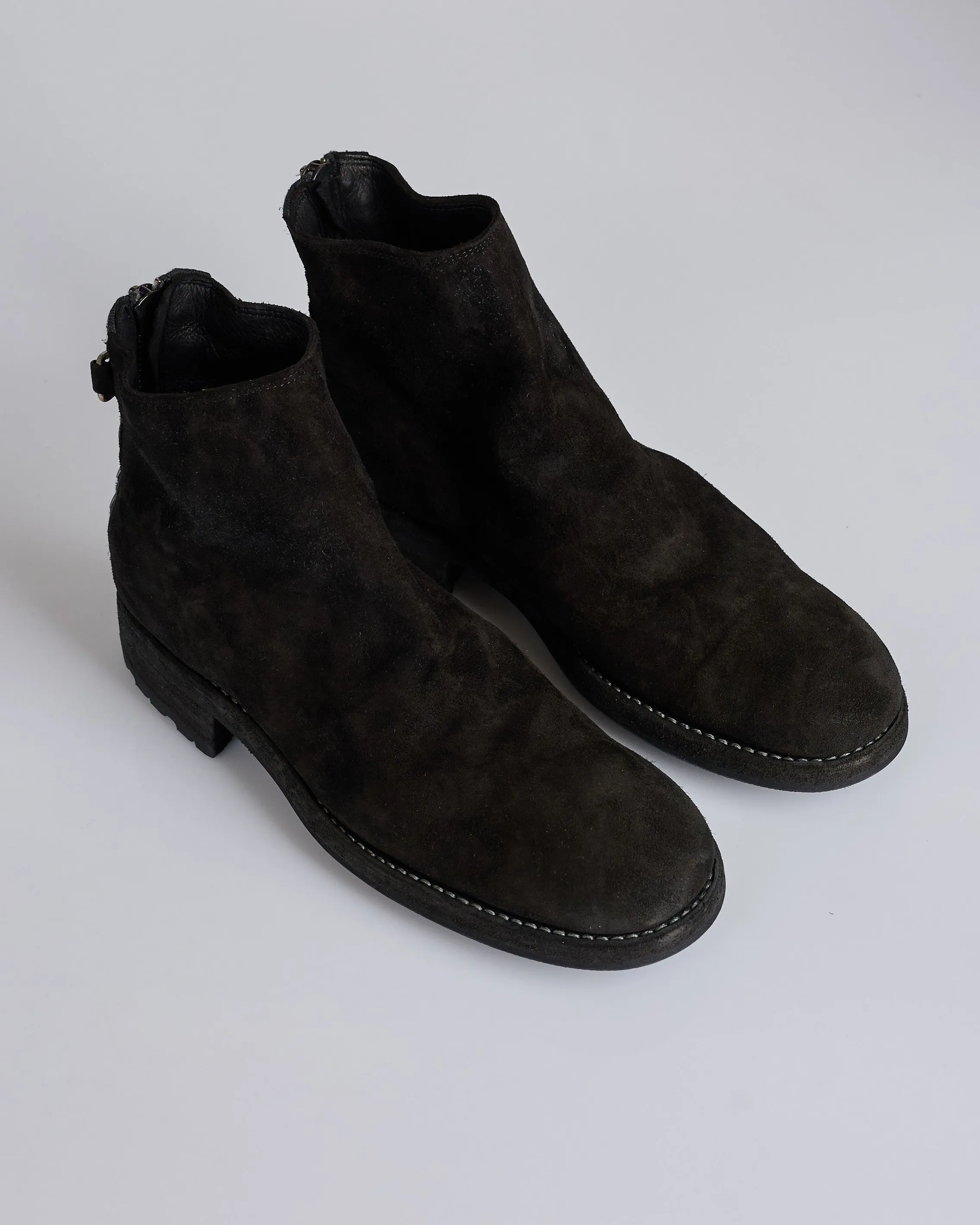 UNDERCOVER Guidi UC1E4F01 Eyelet Zip Boot Black