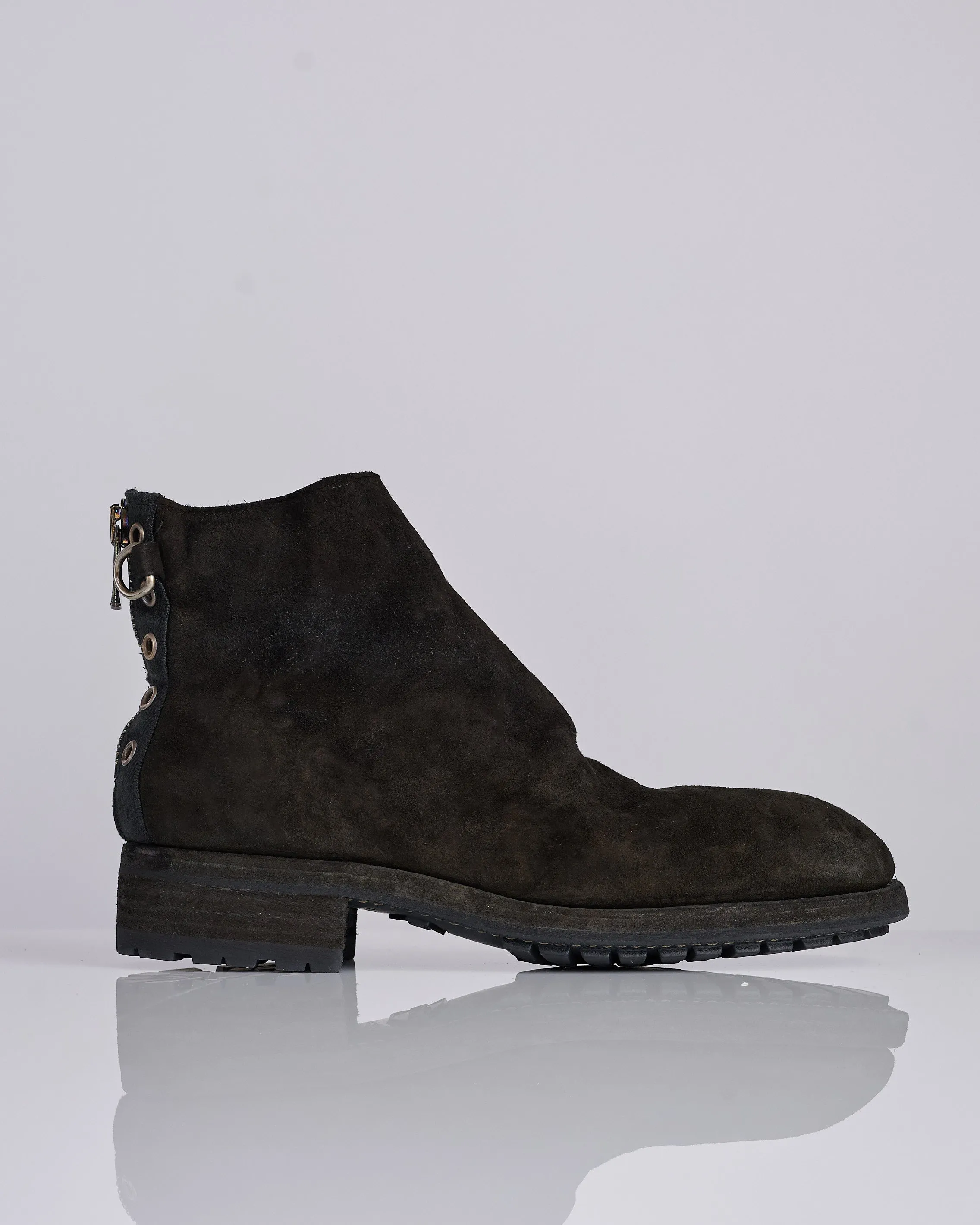 UNDERCOVER Guidi UC1E4F01 Eyelet Zip Boot Black