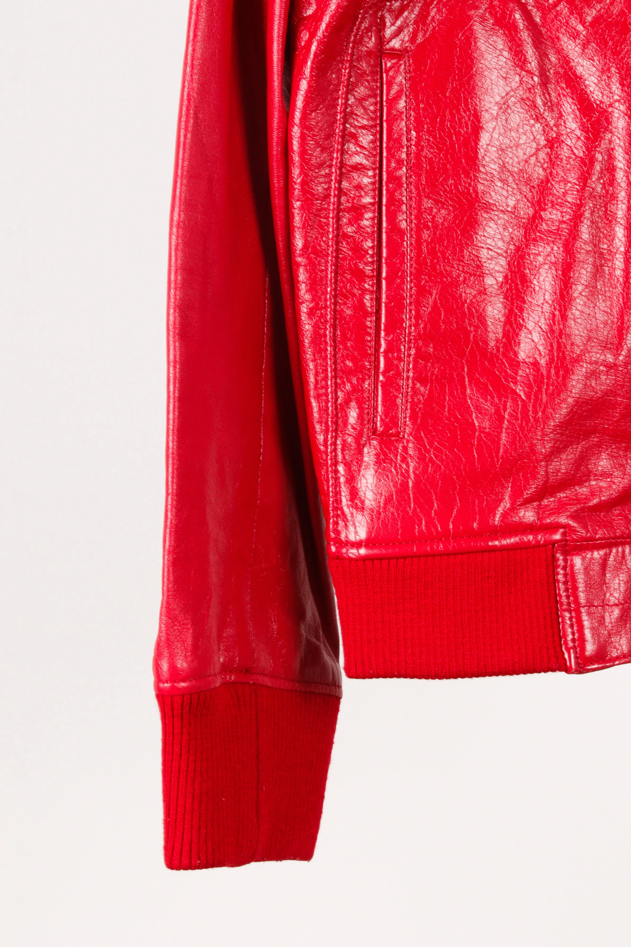 UNDERCOVER SS08 'Summer Madness' Hooded Leather Jacket Red (2008)