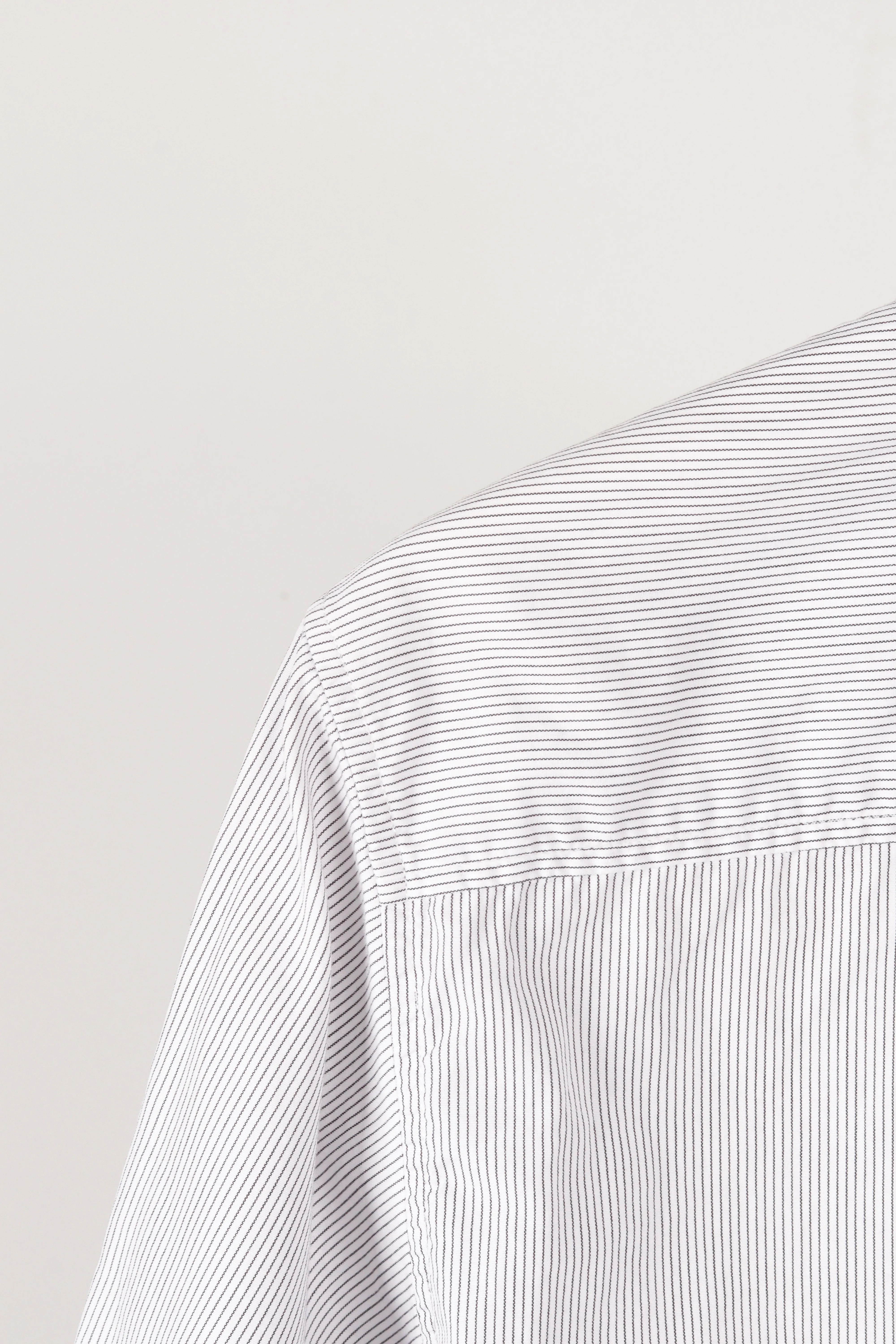 Undercoverism SS11 'Striped Frayed Hem' S/S Oxford Shirt White (2011)