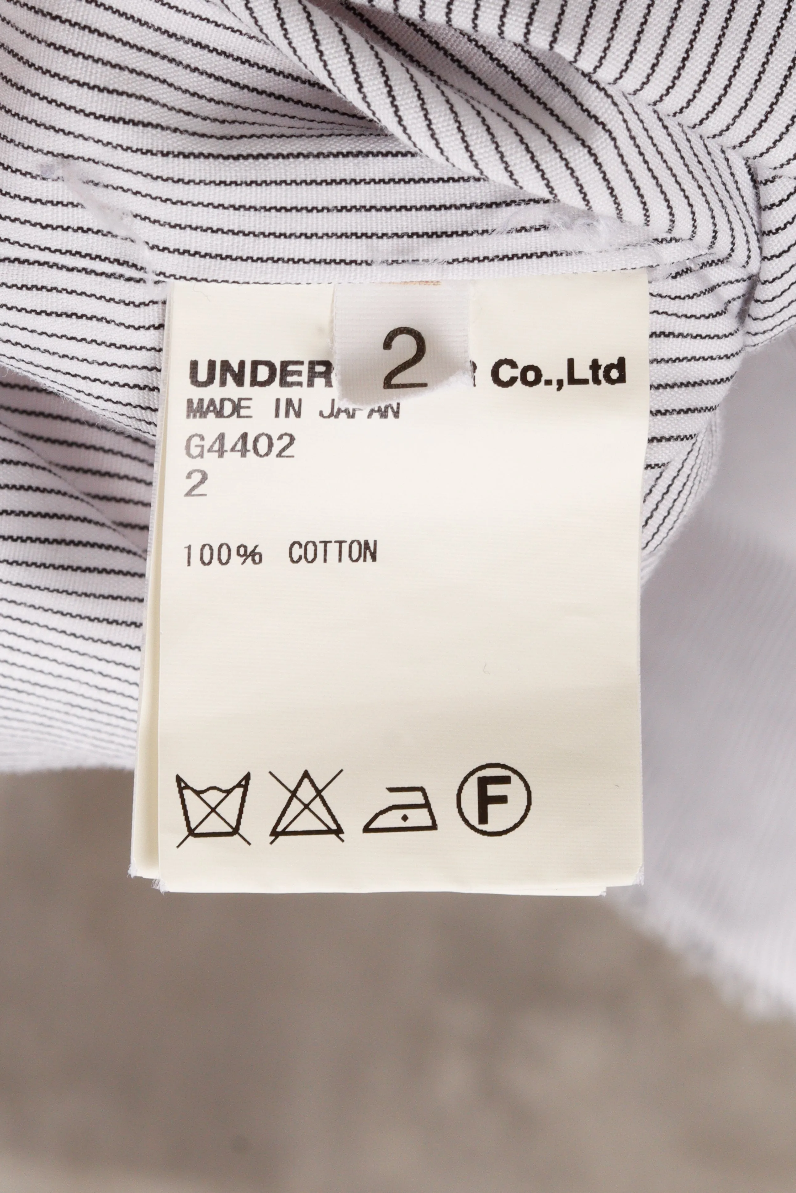Undercoverism SS11 'Striped Frayed Hem' S/S Oxford Shirt White (2011)