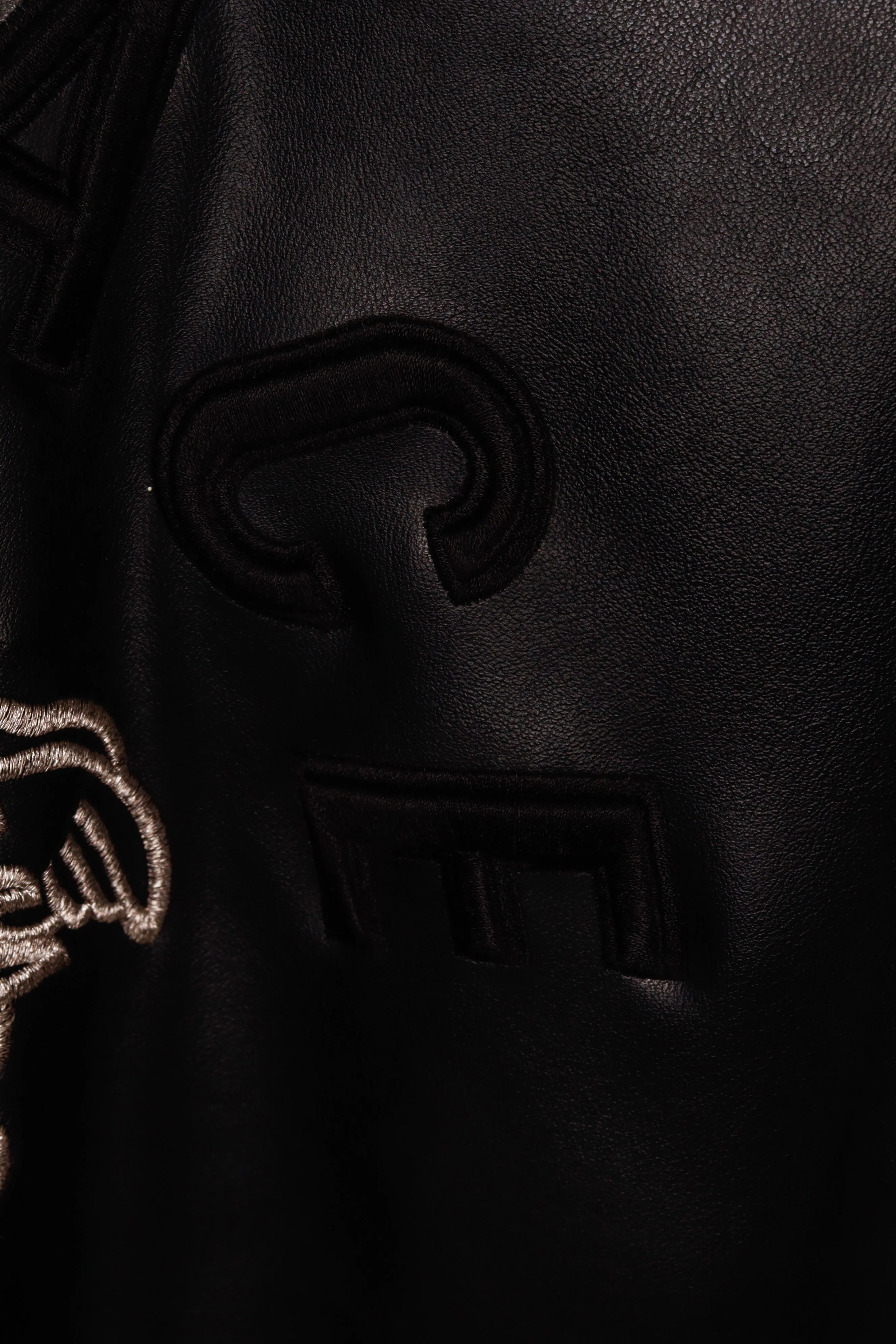 Versace Jeans Couture FW95 'Leather Ribbed Knit Medusa' Varsity Jacket (1995)