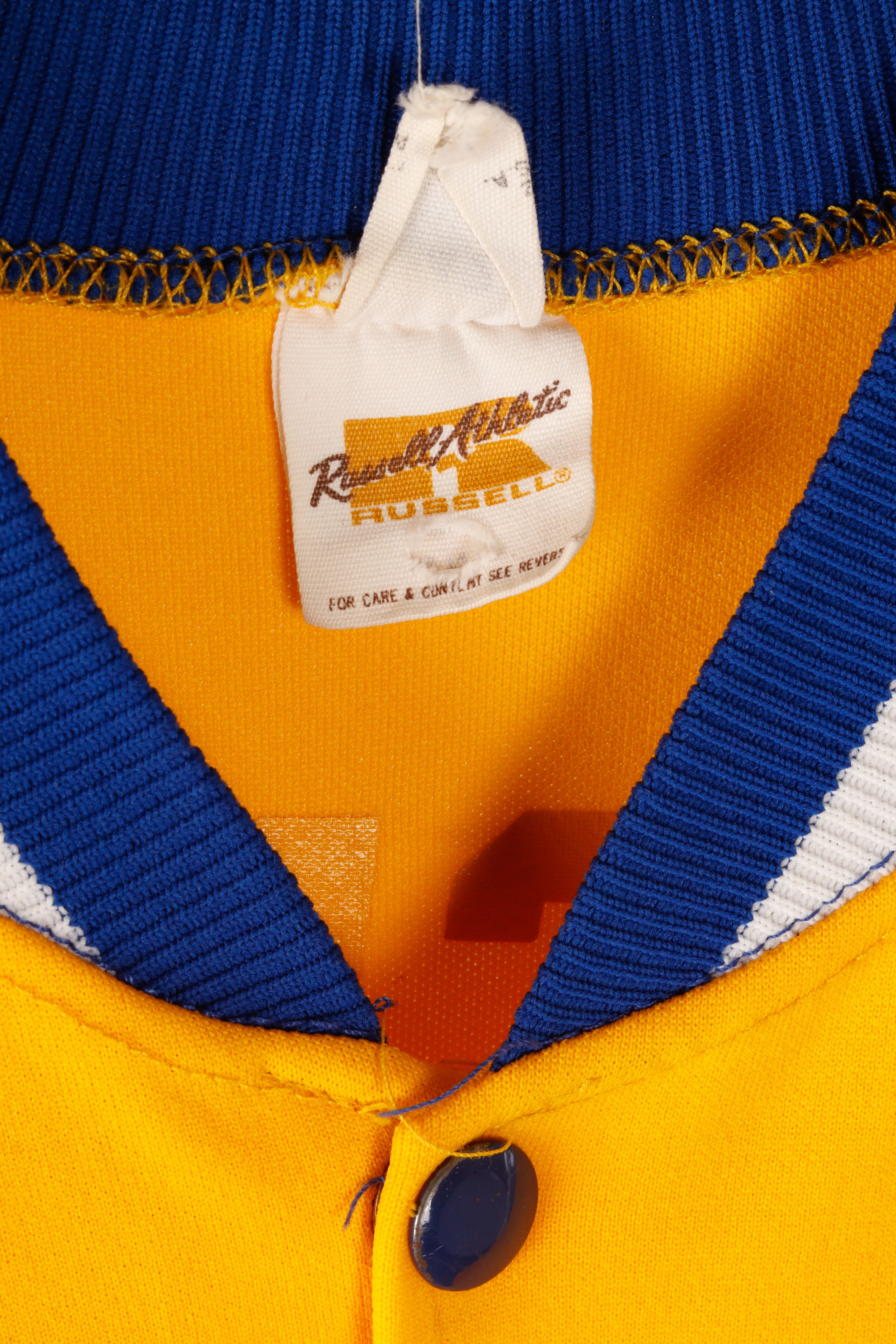 Vintage 1985-86 Russell Athletic 'Indiana Pacers Terence Stansbury' Away Warm Up Top