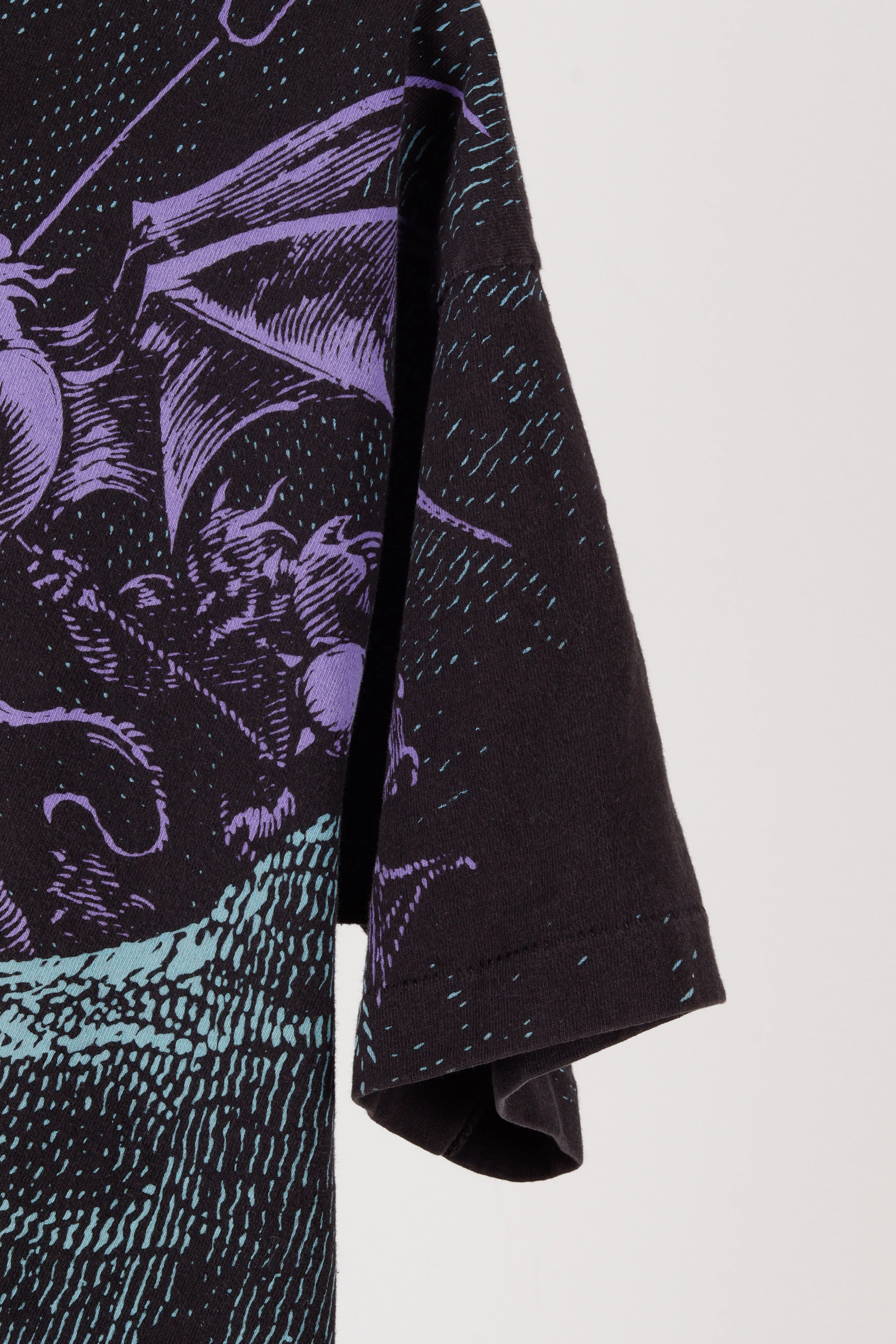 Vintage 1994 Liquid Blue 'Gustave Dore Demons' All-Over Print T-Shirt