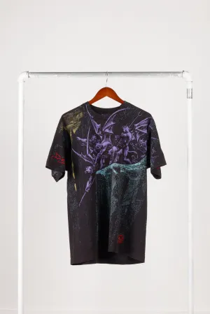 Vintage 1994 Liquid Blue 'Gustave Dore Demons' All-Over Print T-Shirt
