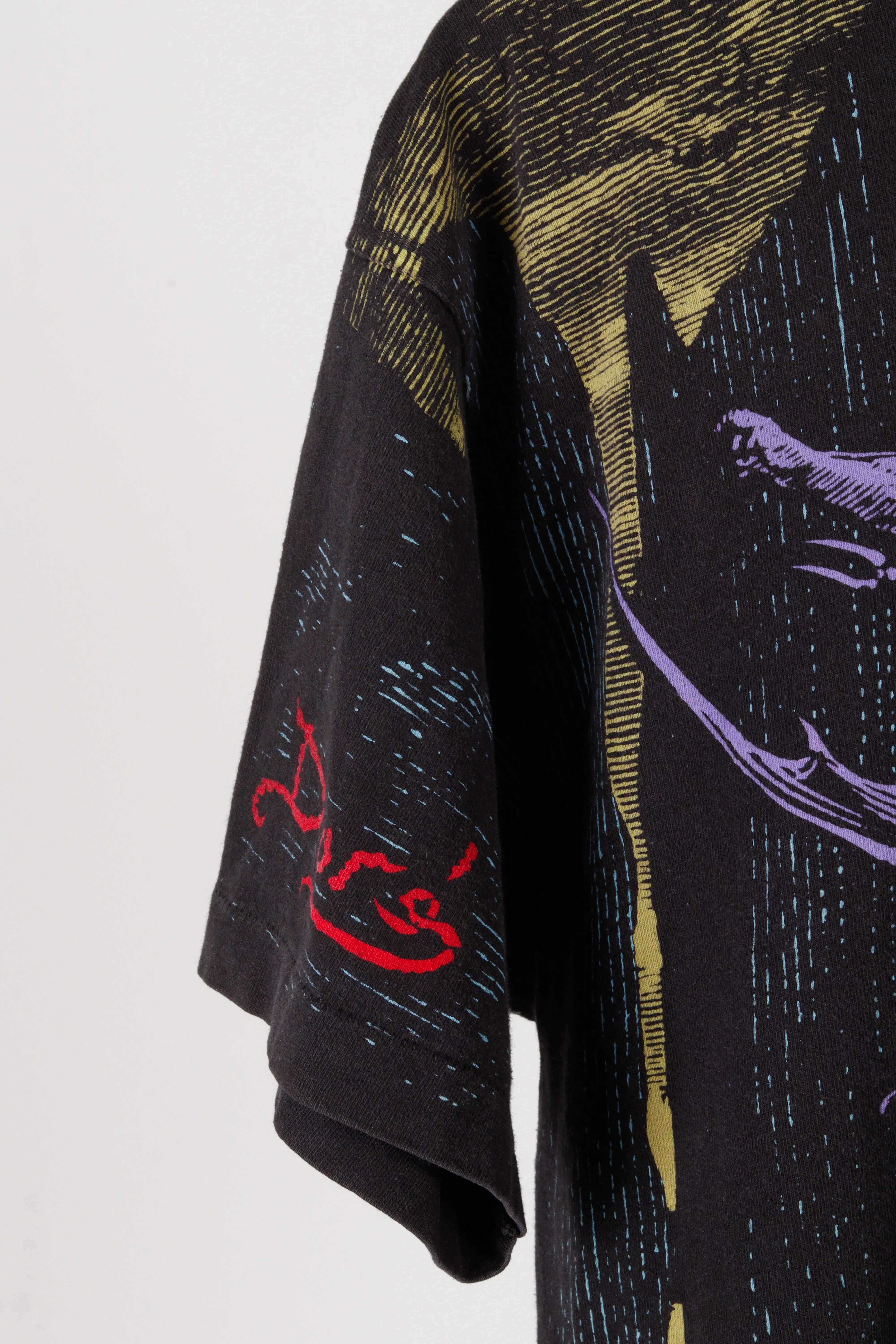 Vintage 1994 Liquid Blue 'Gustave Dore Demons' All-Over Print T-Shirt