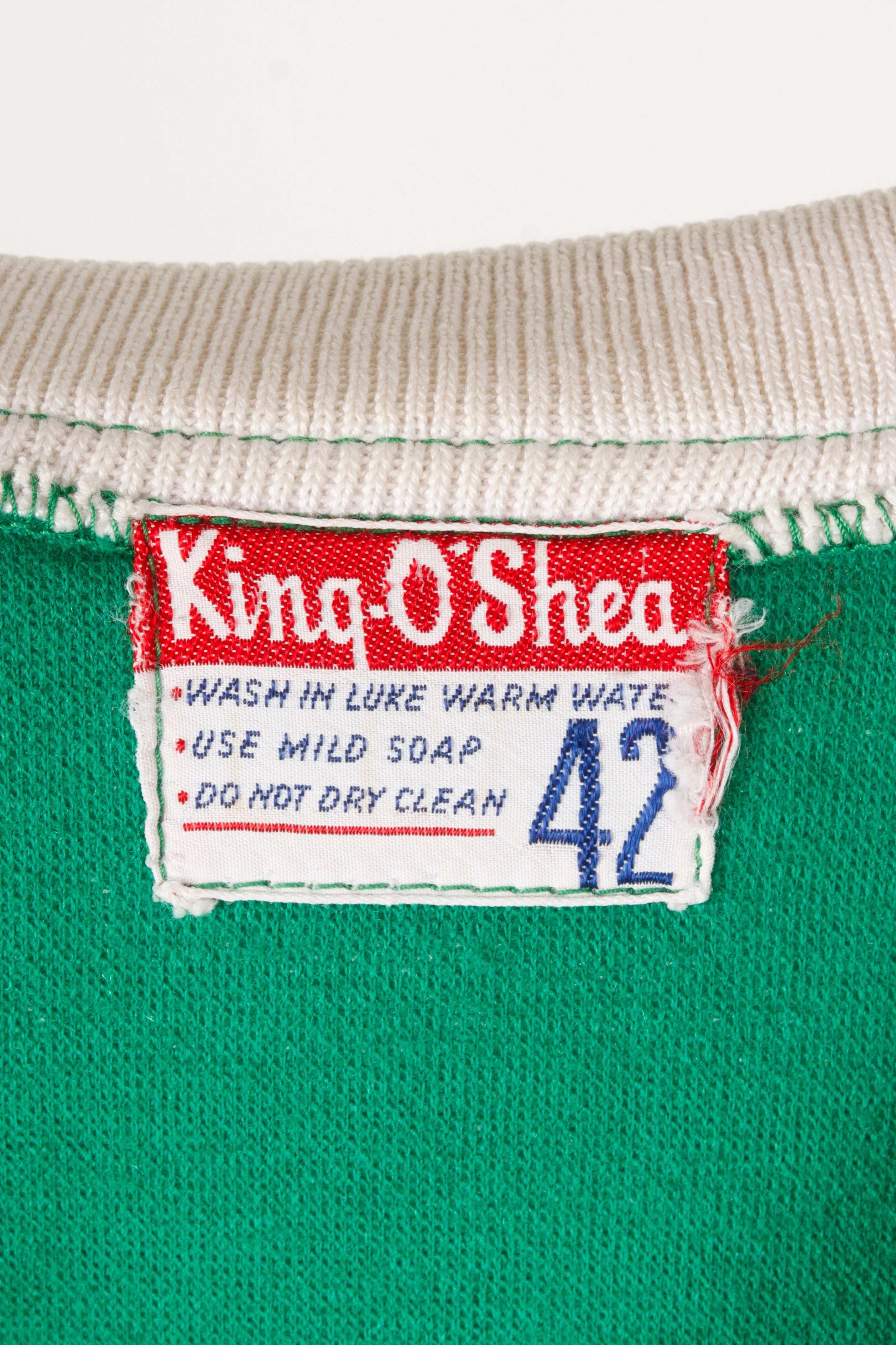Vintage 60's King O'Shea 'Fleece Basketball' Warm Up Shooting Top