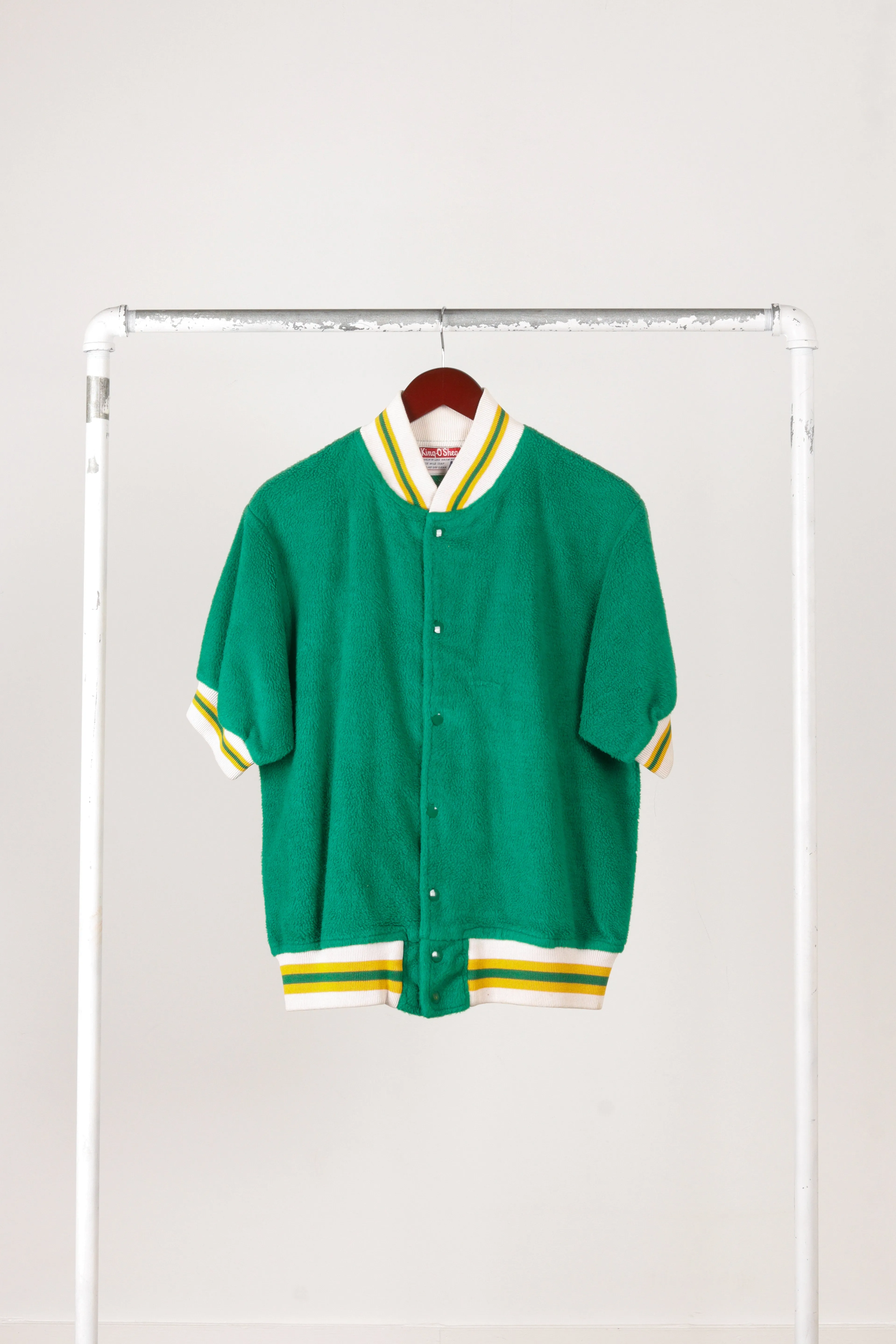 Vintage 60's King O'Shea 'Fleece Basketball' Warm Up Shooting Top