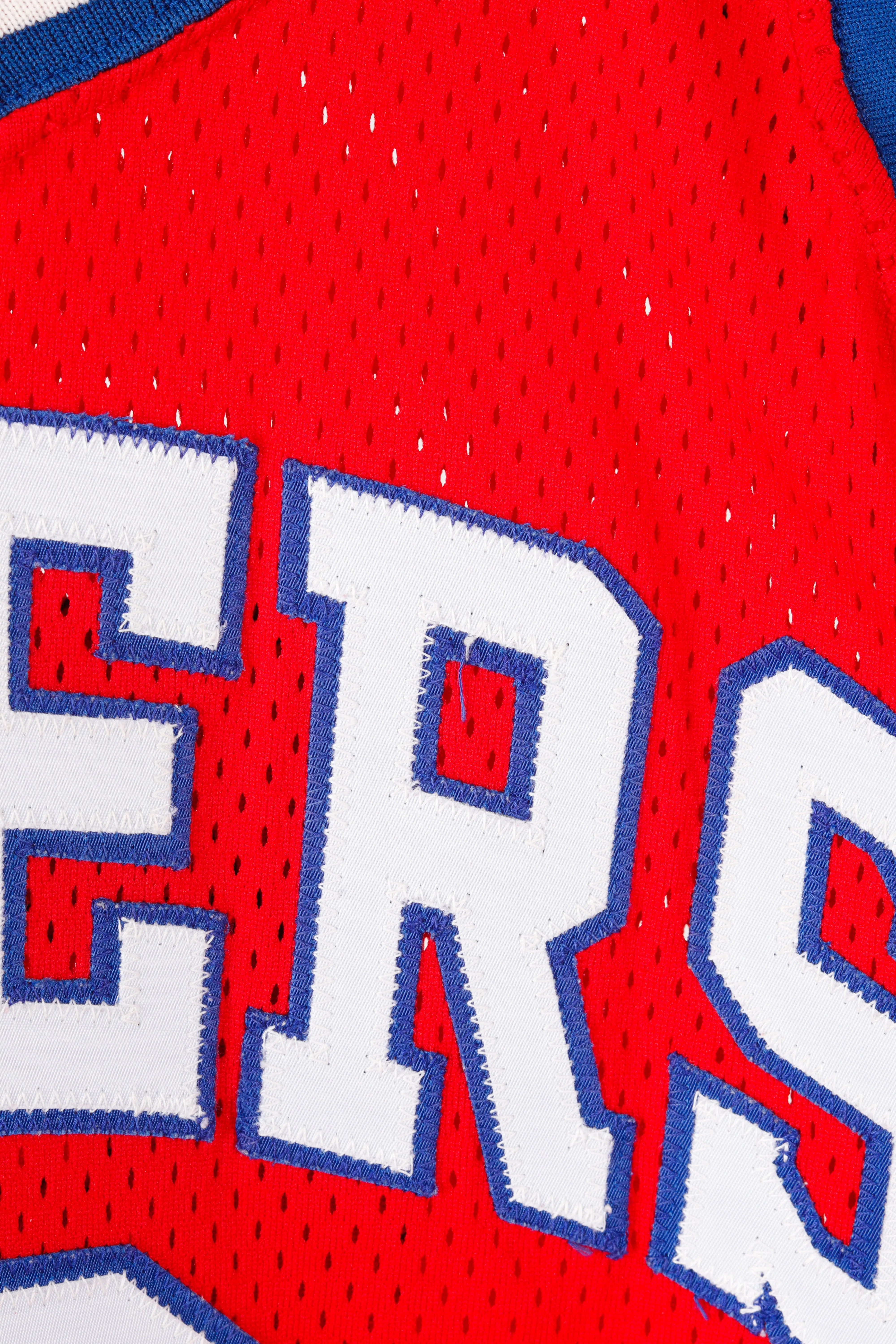 Vintage 80's Sand Knit 'Philadelphia 76ers Julius Erving Authentic' Away Basketball Jersey Red