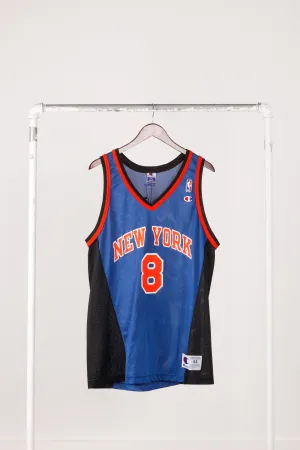 Vintage 90's Champion 'New York Knicks Latrell Sprewell Away' Jersey