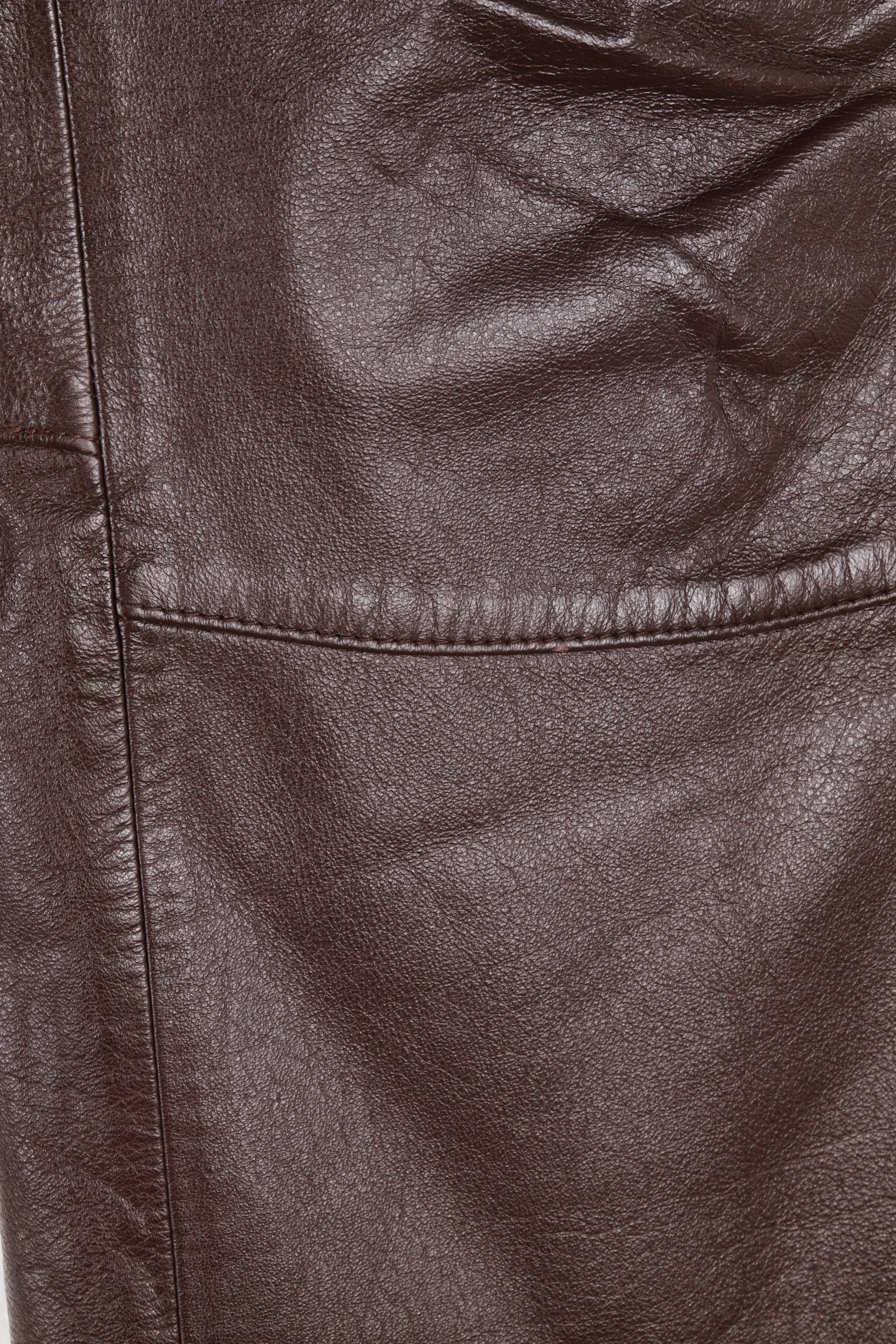 Vintage 90's Ralph by Ralph Lauren 'Boot Cut Leather' Pants