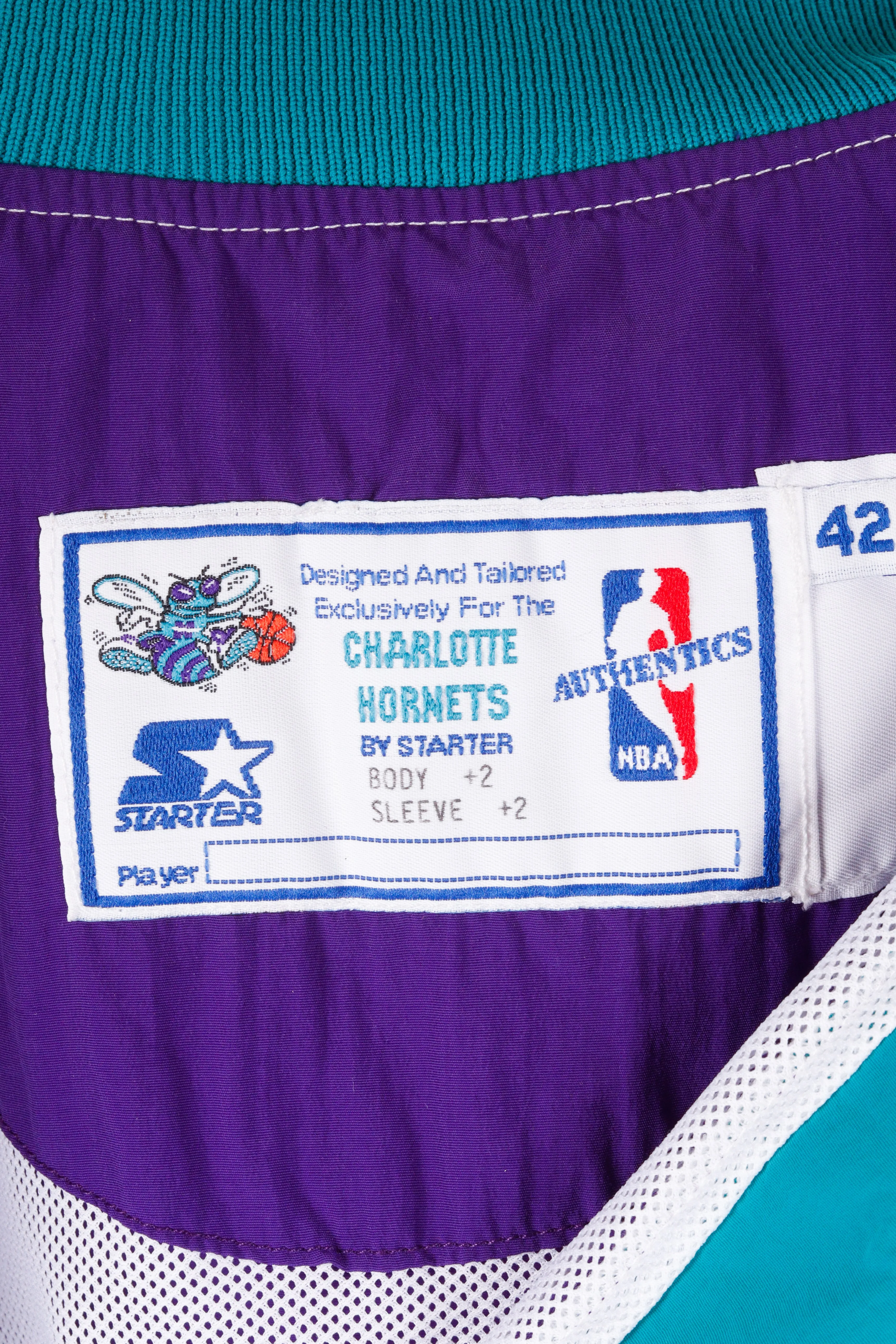 Vintage Starter '1997-98 Charlotte Hornets Game Issued' Warm Up Jacket
