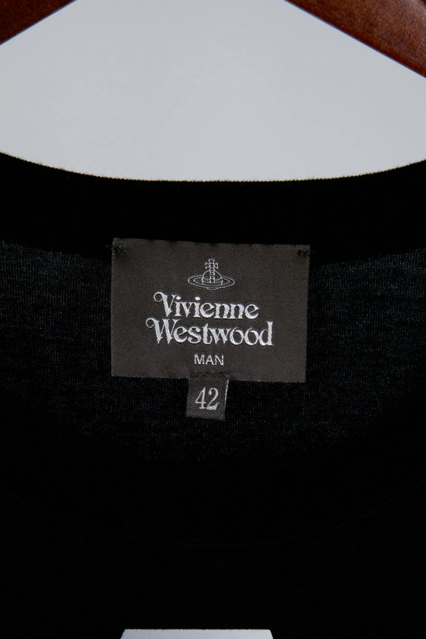Vivienne Westwood MAN 'Gradient Fade Orb Logo' T-Shirt Black