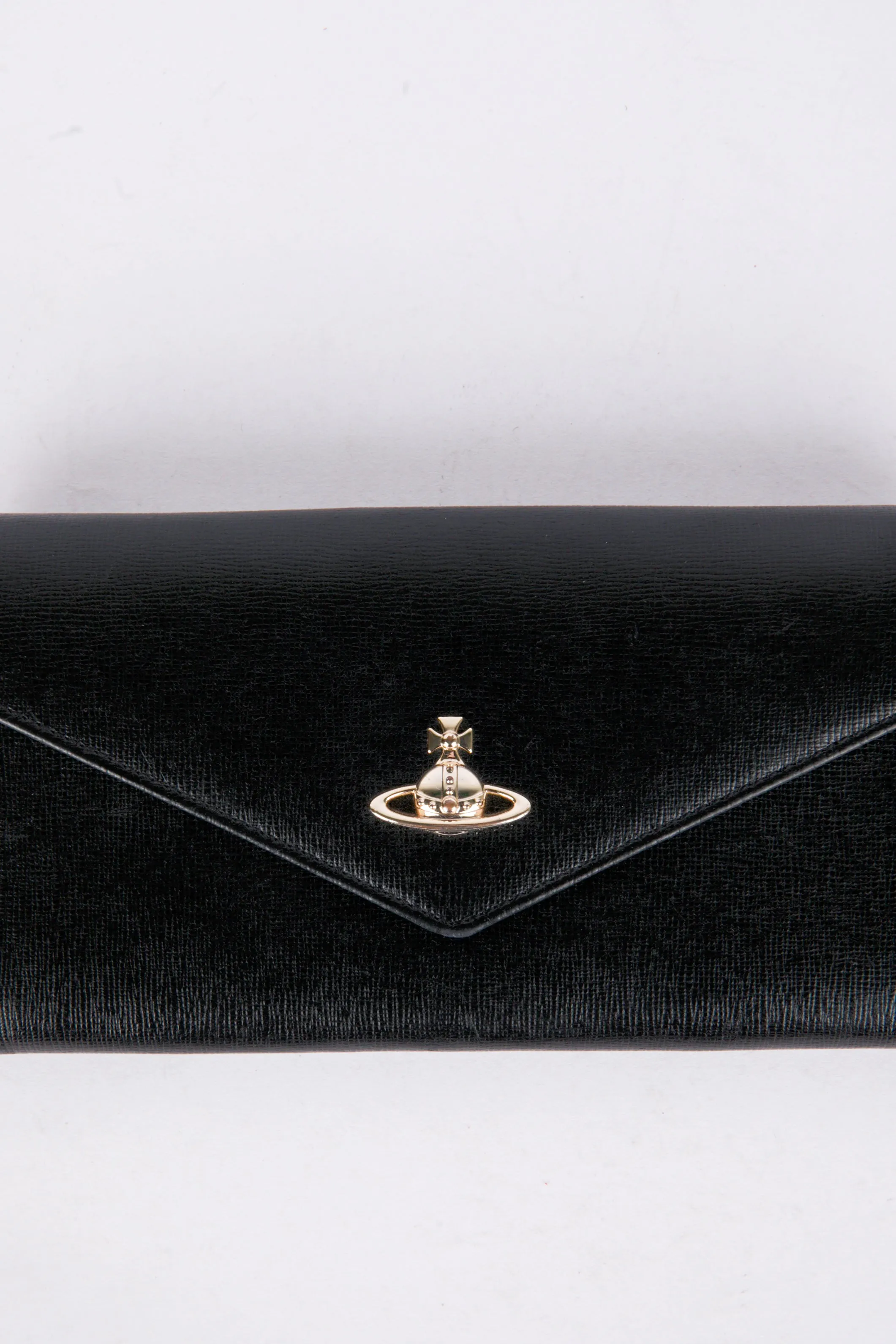Vivienne Westwood 'Opio Saffiano Leather' Long Wallet Black