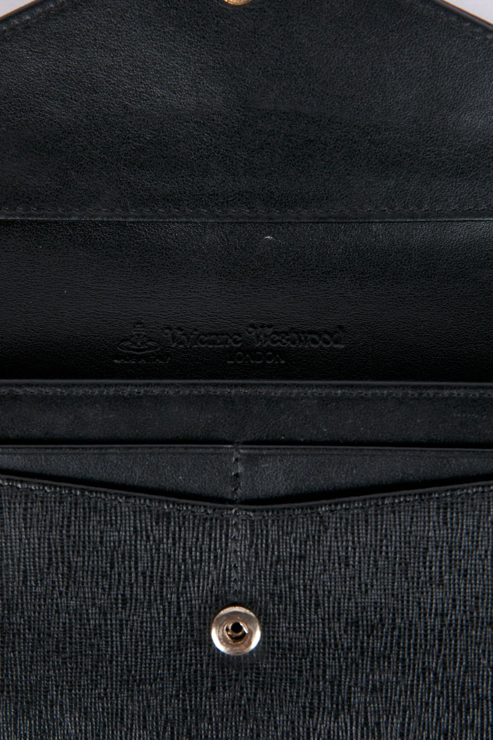 Vivienne Westwood 'Opio Saffiano Leather' Long Wallet Black