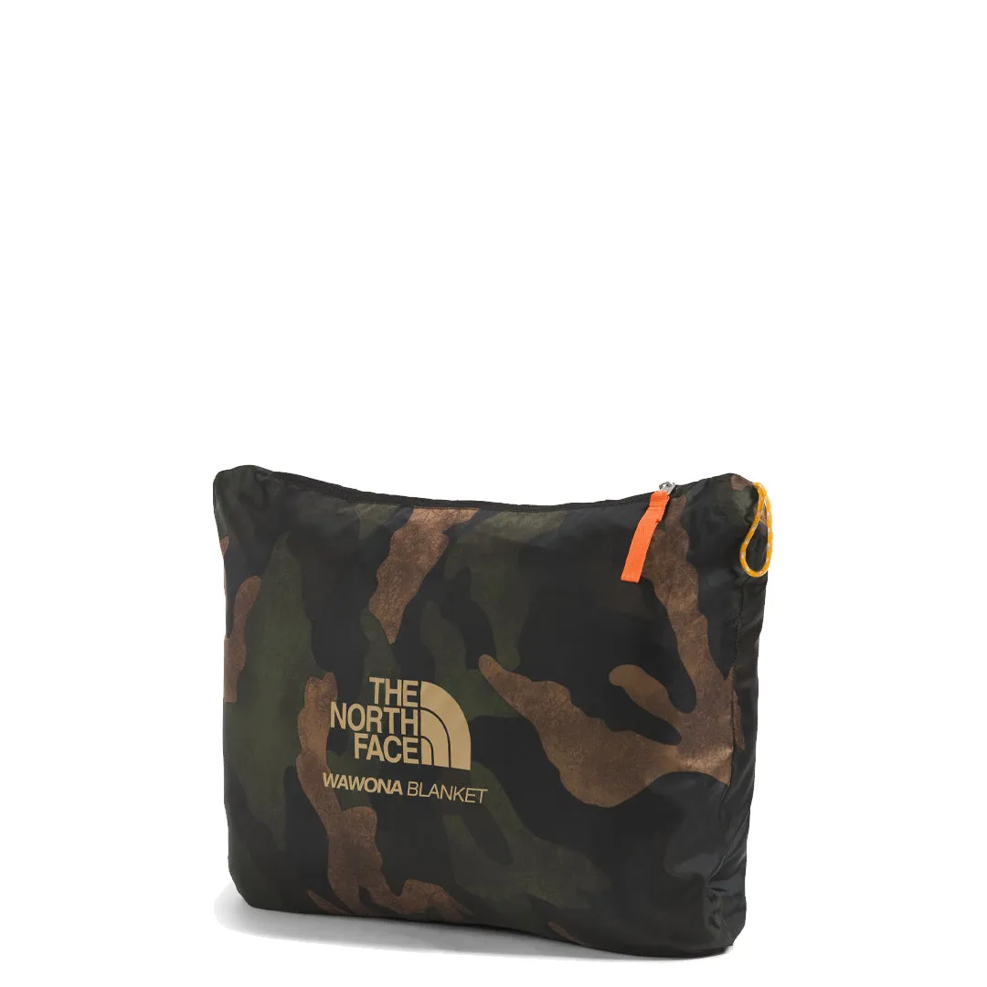WAWONA BLANKET TAUPE GREEN CAMO