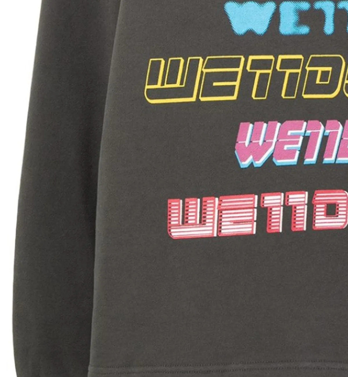 WE11DONE Multi Logo Long Sleeve T-shirt (Grey)