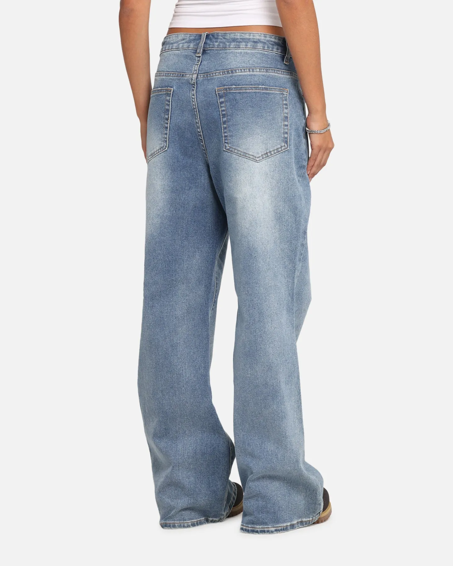 XXIII Game Play Flared Jeans Blue Denim
