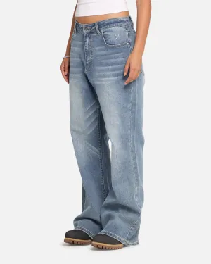 XXIII Game Play Flared Jeans Blue Denim