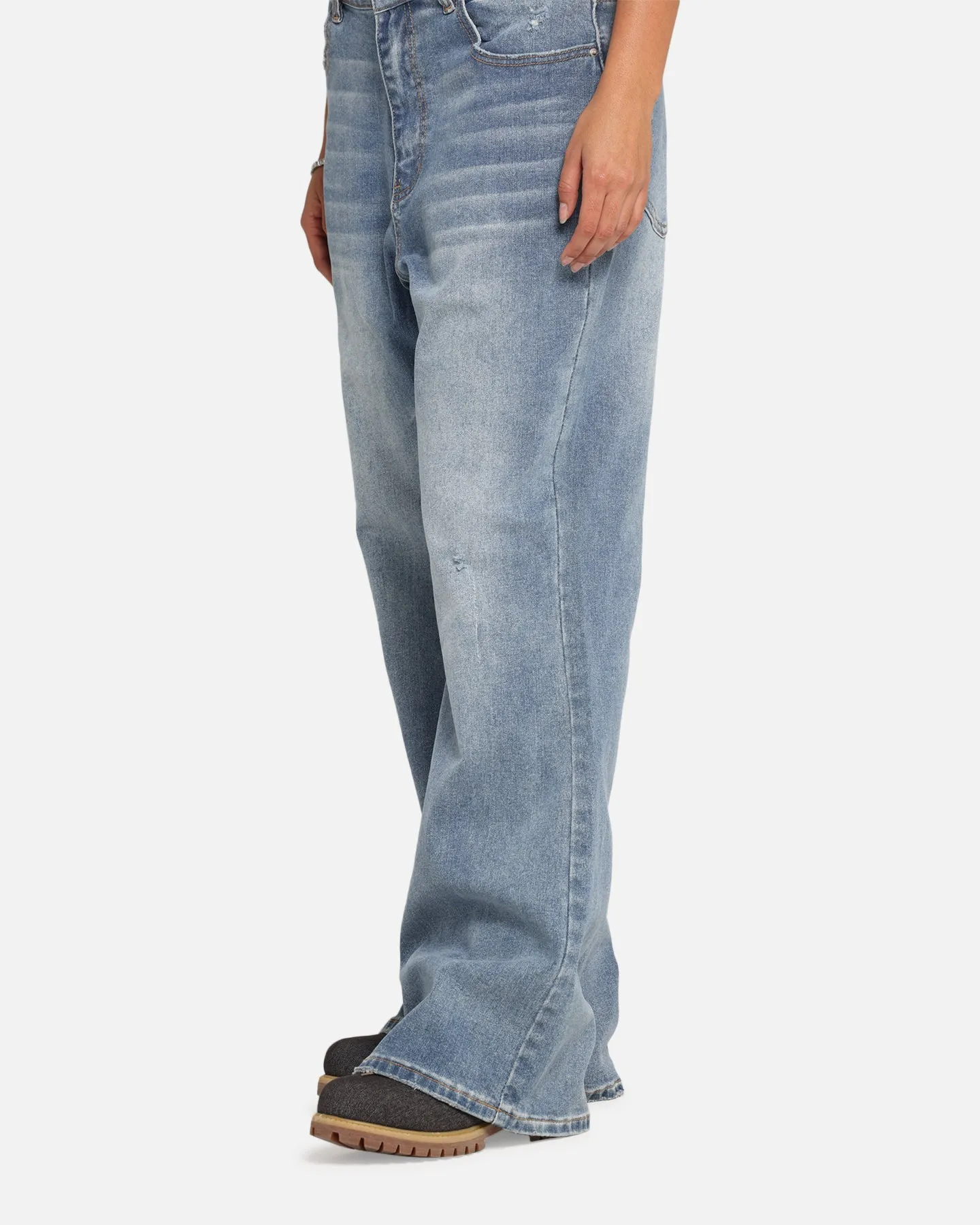 XXIII Game Play Flared Jeans Blue Denim